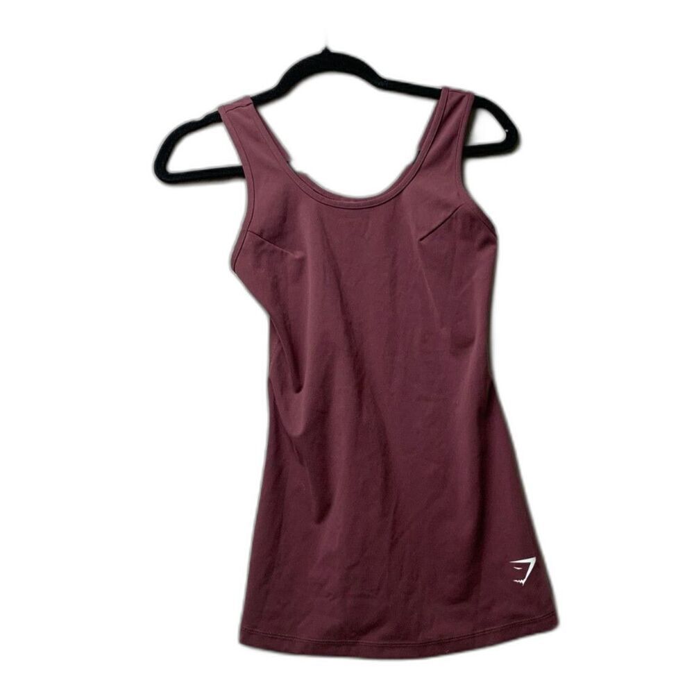 GYMSHARK ATHLETIC TANK TOP WOMEN Size XS in MAUVE GLVT3658-AW19-218